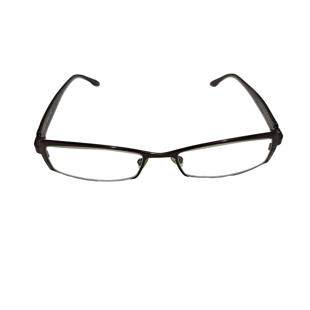 BCBGMAXAZRIA Ambrosia BRO Brown Rectangular Eyeglasses Frames L 135 MM